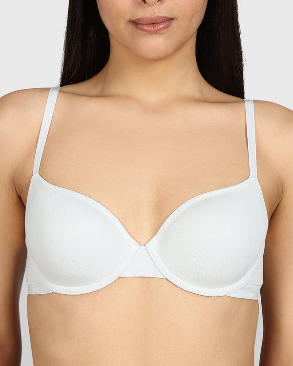 La Senza Remix Lightly Lined Demi Cotton Bra DAWN BLUE / 34B