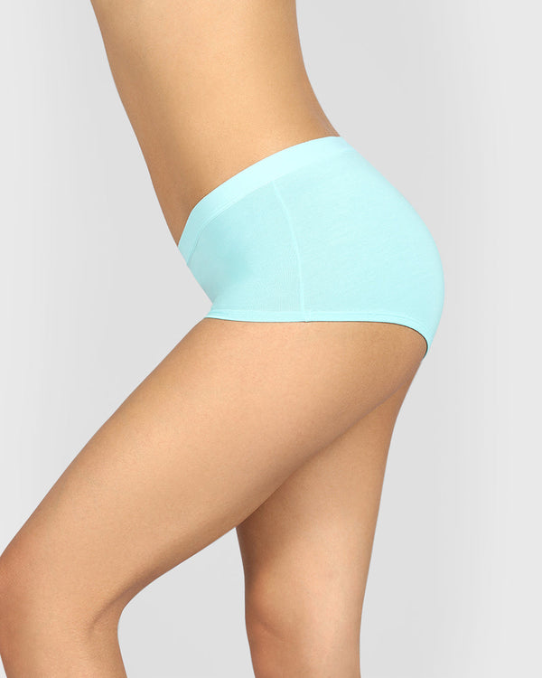 La Senza Ultrasoft Boyshort Panties AQUA SPLASH / M