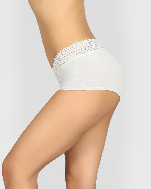 La Senza Remix Trendy Cotton Boyshort Panties DAWN BLUE / M