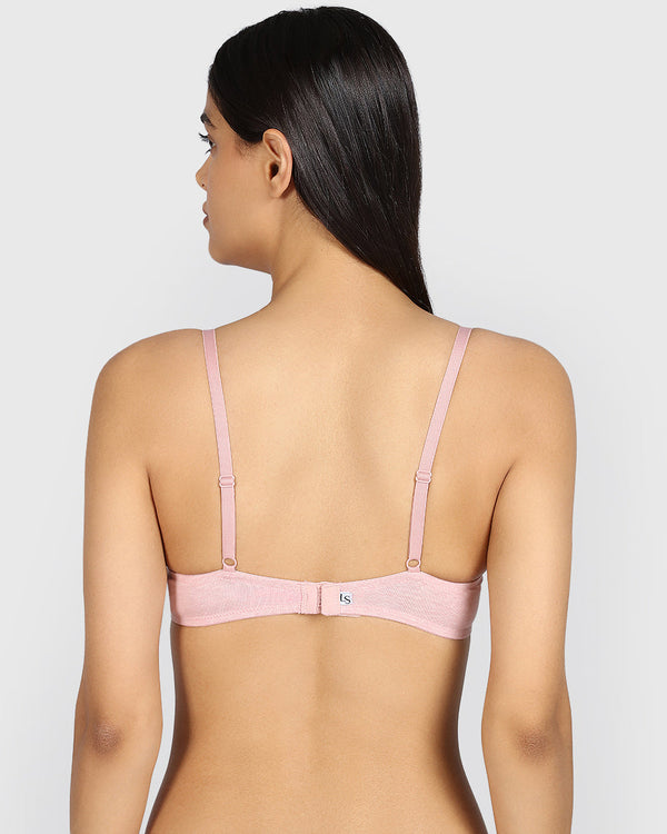 La Senza Remix Demi Lightly Lined Heather Bra ROYAL PINK HTR / 34B