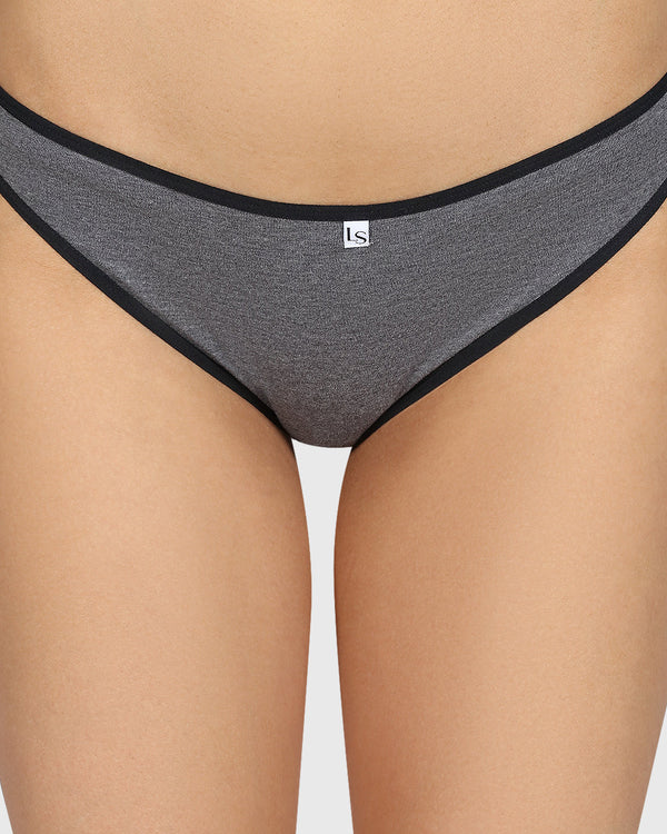 La Senza Remix Cheeky Panty TUXEDO HTR / M