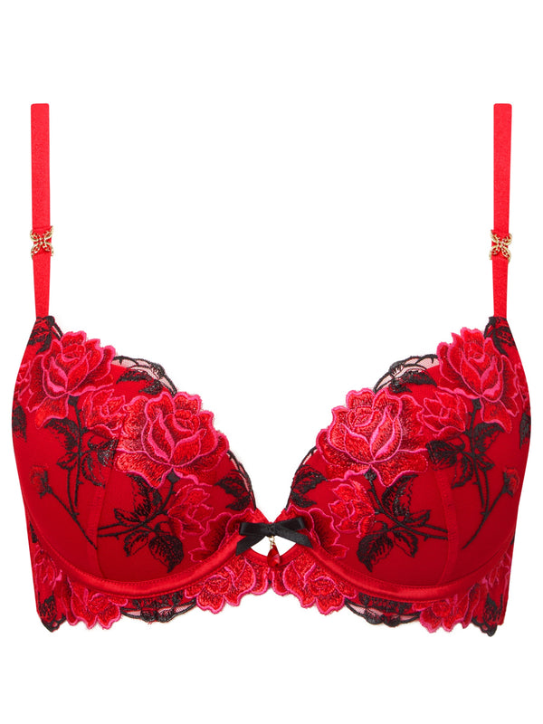 Ann Summers Roses Are Red Padded Plunge Bra