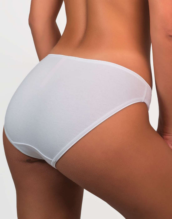 Isla & Evie Everyday Bikini Panties White / MED