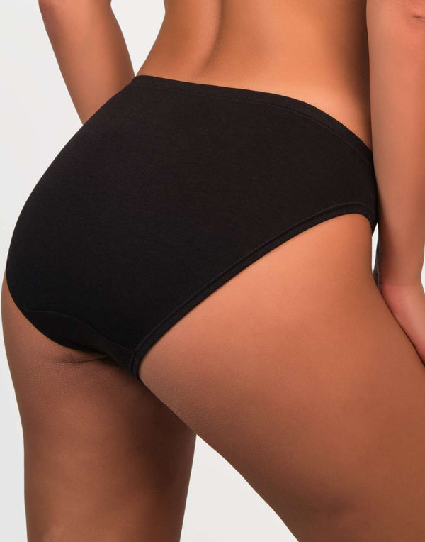 Isla & Evie Everyday Bikini Panties Black / MED