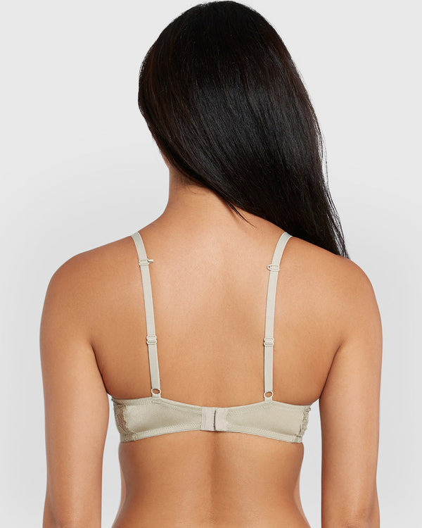 Isla & Evie Obvious Lightly Lined Full Coverage Bra Green / 34B