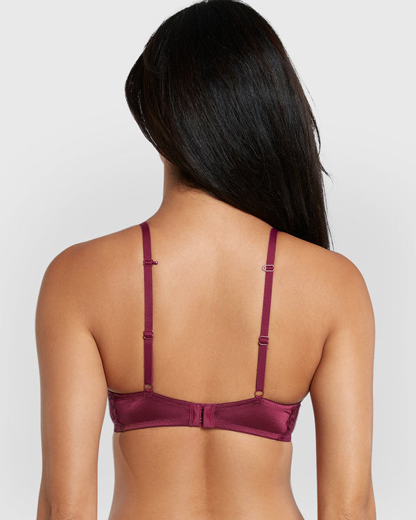 Isla & Evie Obvious Lightly Lined Full Coverage Bra Purple / 34B