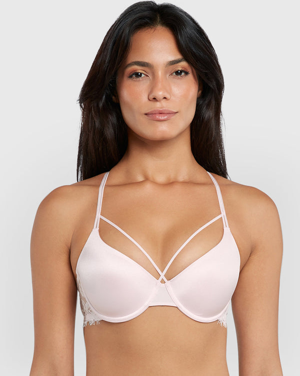 Isla & Evie Obvious Lightly Lined Full Coverage Bra Pink / 34B