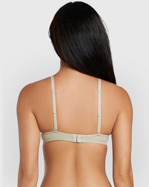 Isla & Evie Obvious Gel Padding Plunge Bra Green / 34B