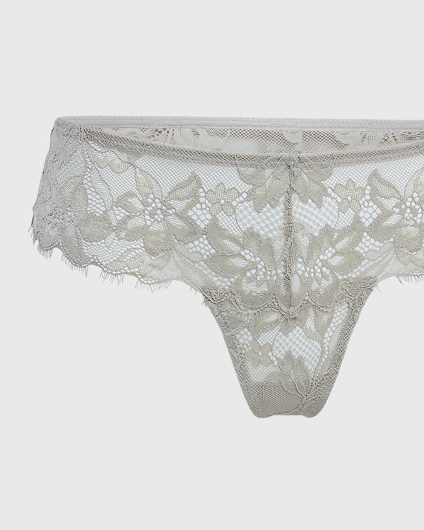 Isla & Evie Sexy Thong Panty Green / S