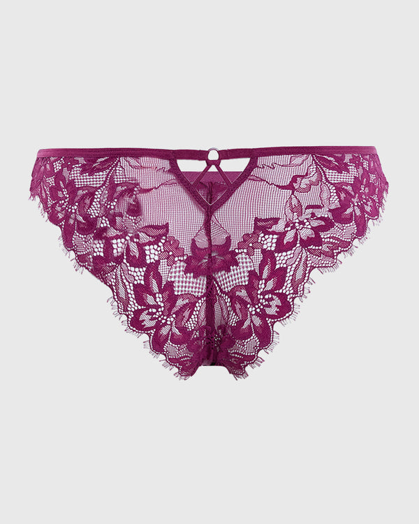 Isla & Evie Sexy Cheeky Panty Purple / S
