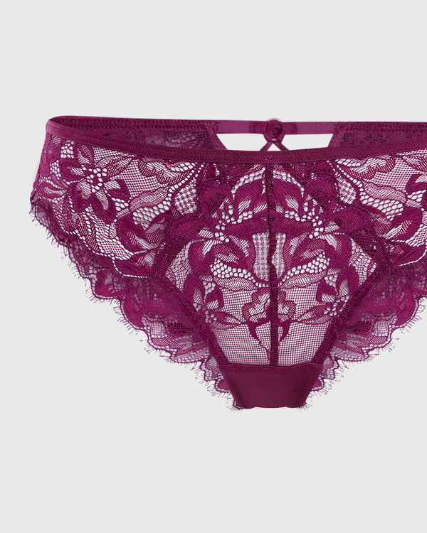 Isla & Evie Sexy Cheeky Panty Purple / S