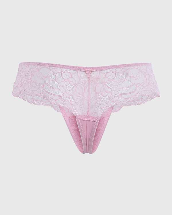 Isla & Evie Sexy Thong Panty Pink / S