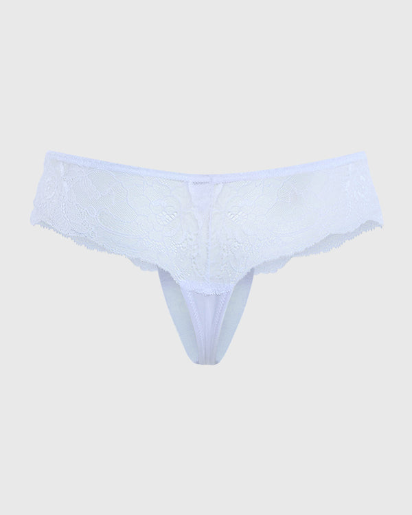 Isla & Evie Sexy Thong Panty White / S
