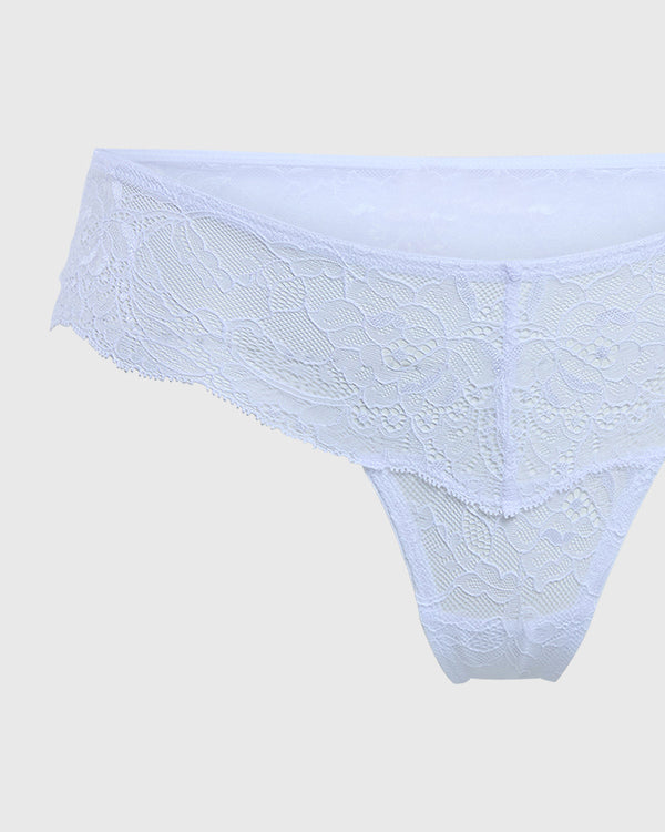 Isla & Evie Sexy Thong Panty White / S