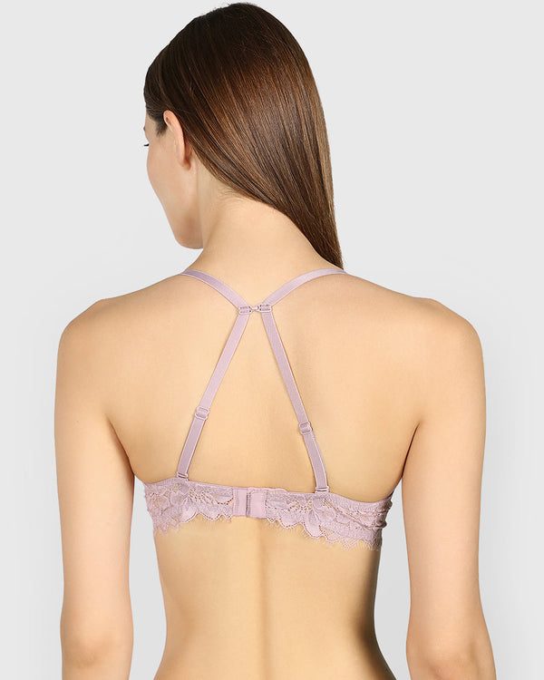 Isla & Evie Obvious Double Pushup Plunge Bra SEA FOG / 34B