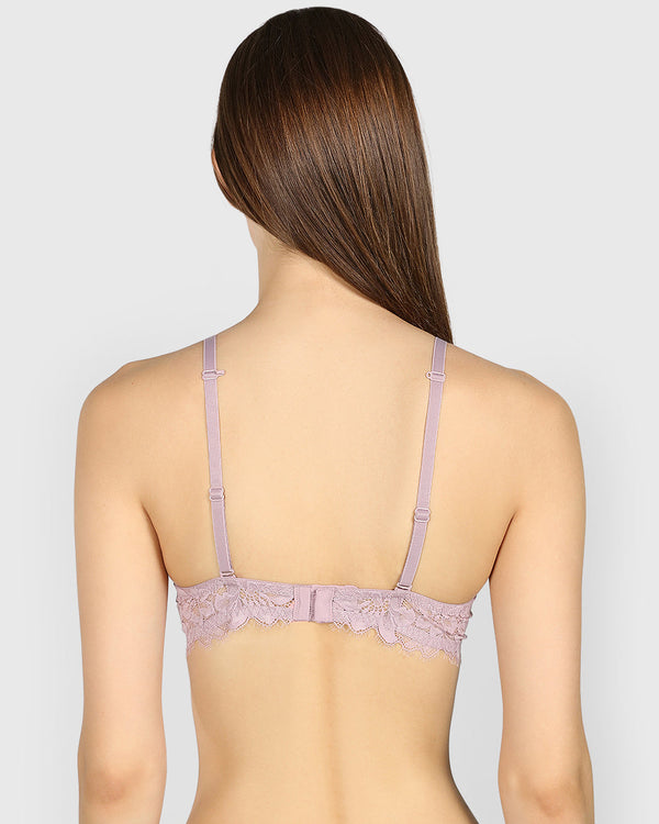 Isla & Evie Obvious Double Pushup Plunge Bra SEA FOG / 34B