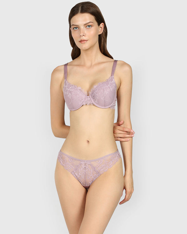 Isla & Evie Obvious Lightly Lined Full Coverage Bra SEA FOG / 34B
