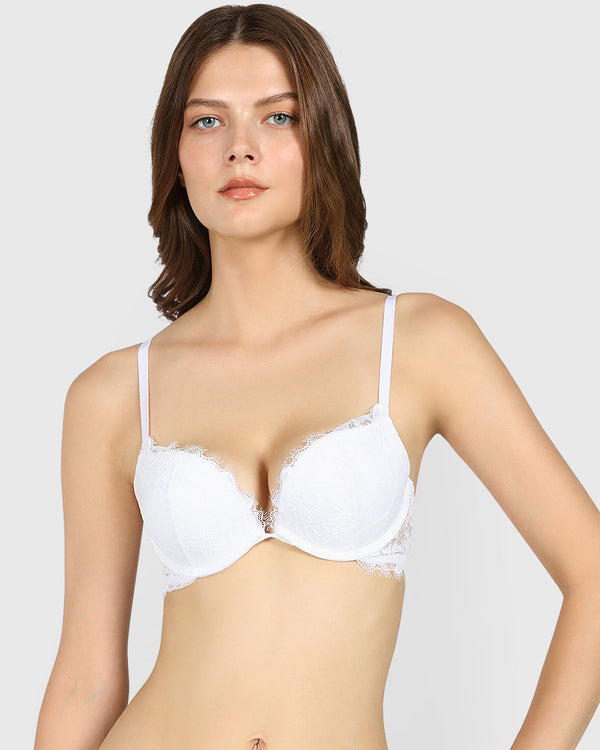 Isla & Evie Obvious Gel Padding Plunge Bra OPTIC WHITE / 34B