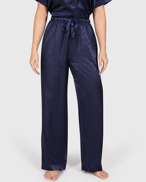 Isla & Evie Sexy Sleep 2-Piece Long Pant Dark Blue / S