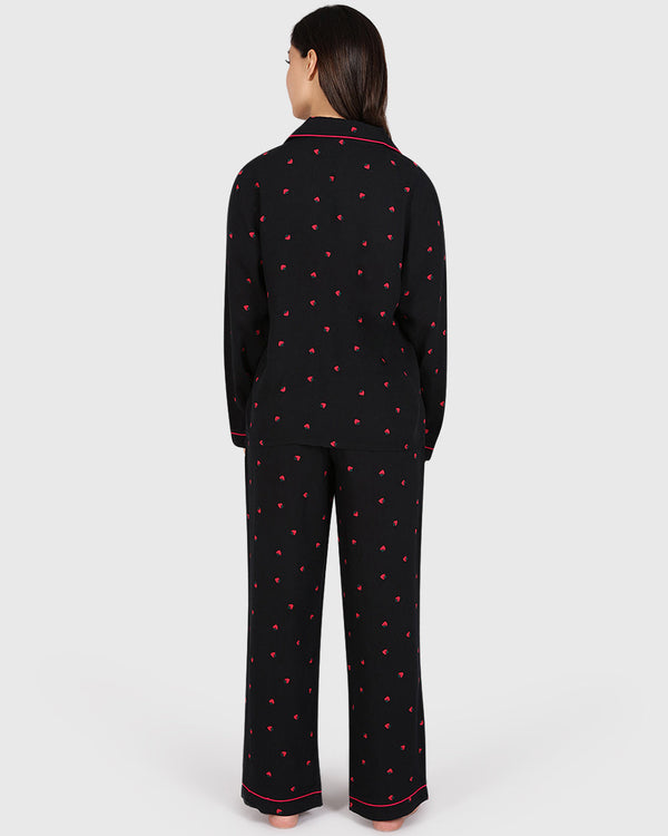 Isla & Evie Casual Lounge 2-Piece Long Pant Print : Fruit / S