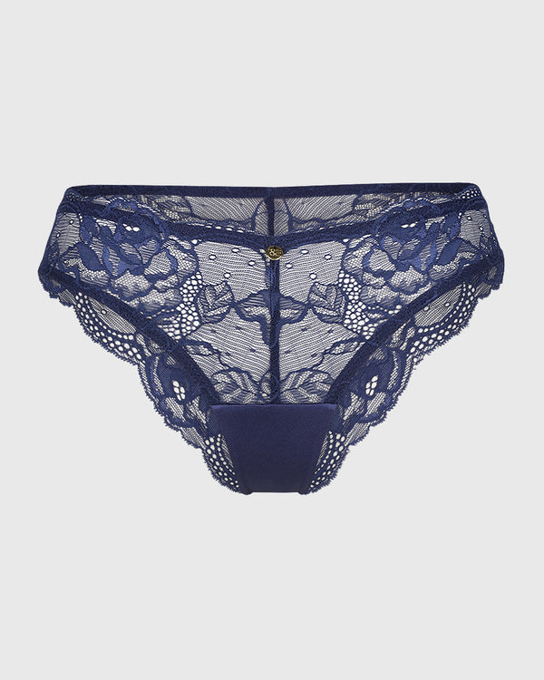 Isla & Evie Sexy Cheeky Panty Dark Blue / S