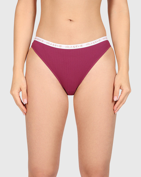 Isla & Evie Trend Trendy Bikini Panty Purple / S