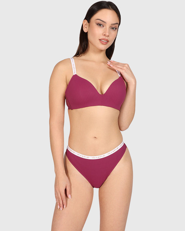 Isla & Evie Trend Trendy Bikini Panty Purple / S