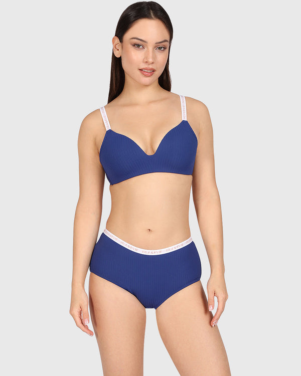 Isla & Evie Trend Trendy Boyshort Panty Dark Blue / S