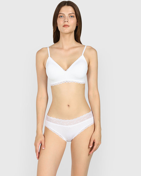 Isla & Evie Trend No Wire Full Coverage Bra BRIGHT WHITE / 34B