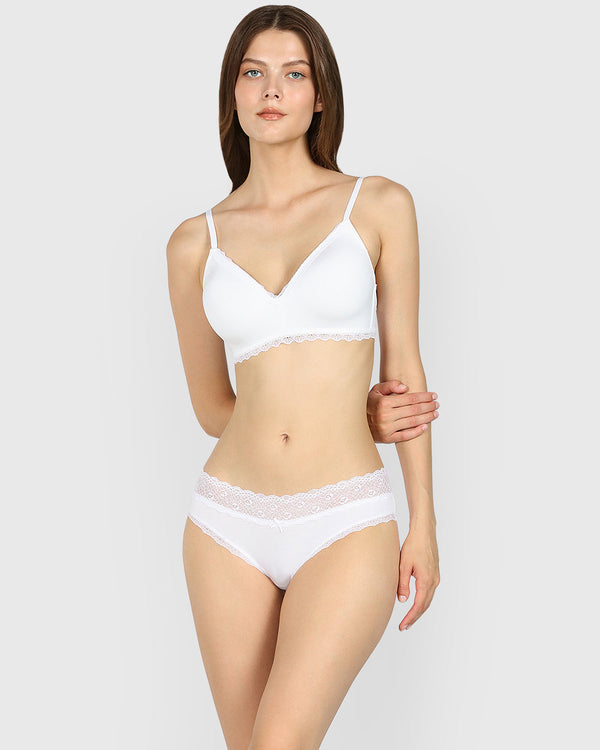 Isla & Evie Trend Trendy Hipster Panty BRIGHT WHITE / S