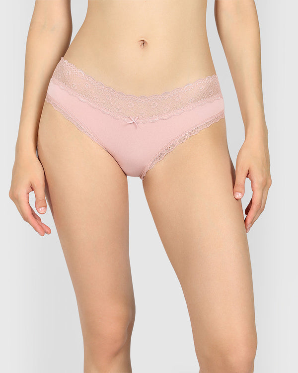 Isla & Evie Trend Trendy Hipster Panty PALE MAUVE / S