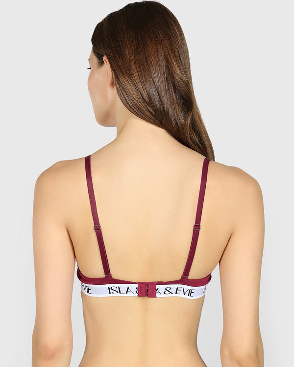 Isla & Evie Trend Pushup Tshirt Bra Bra PURPLE POTION / 34B