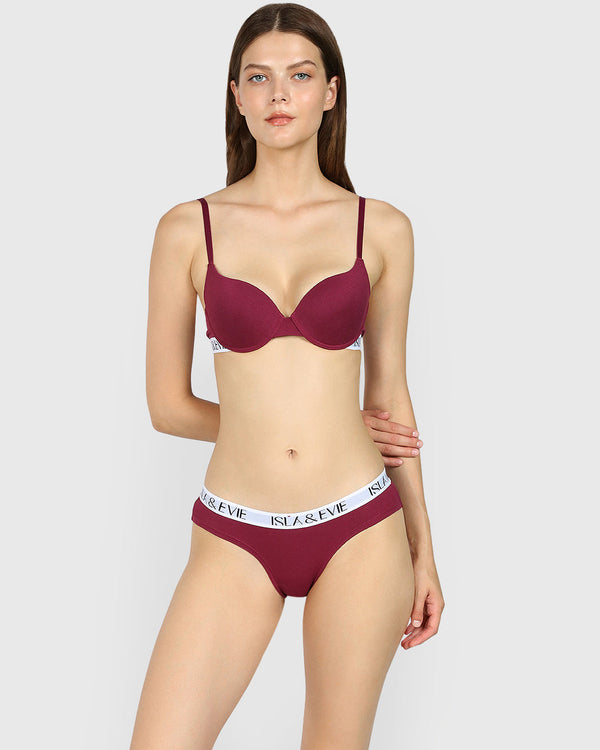 Isla & Evie Trend Trendy Cheeky Panty PURPLE POTION / S
