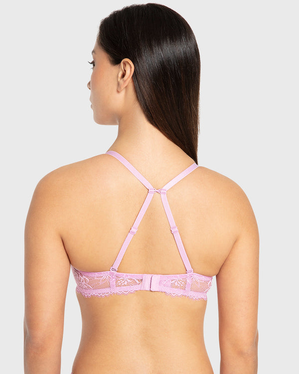 Isla & Evie Phalaenopsis Double Push Up Plunge Bra