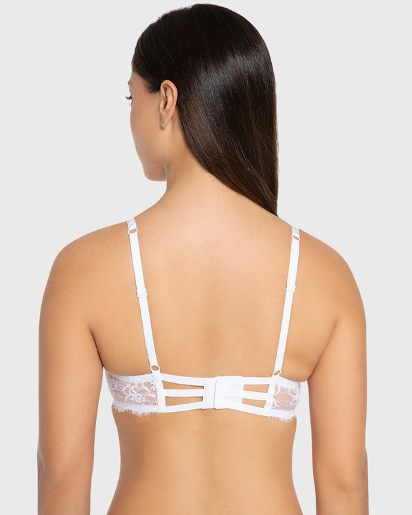 Isla & Evie Bright White Gel Padded Plunge Bra