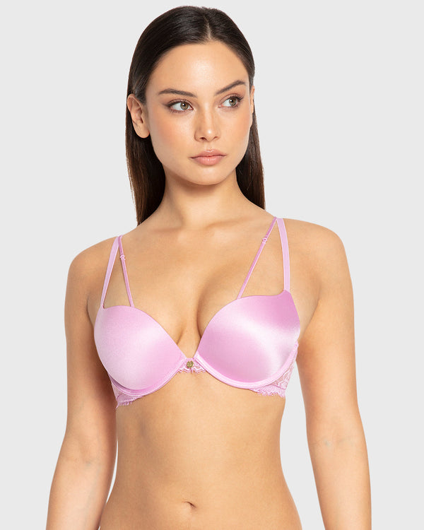 Isla & Evie Phalaenopsis Gel Padded Plunge Bra