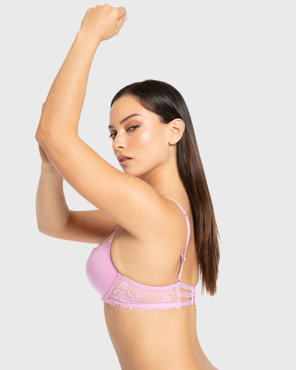 Isla & Evie Phalaenopsis Gel Padded Plunge Bra
