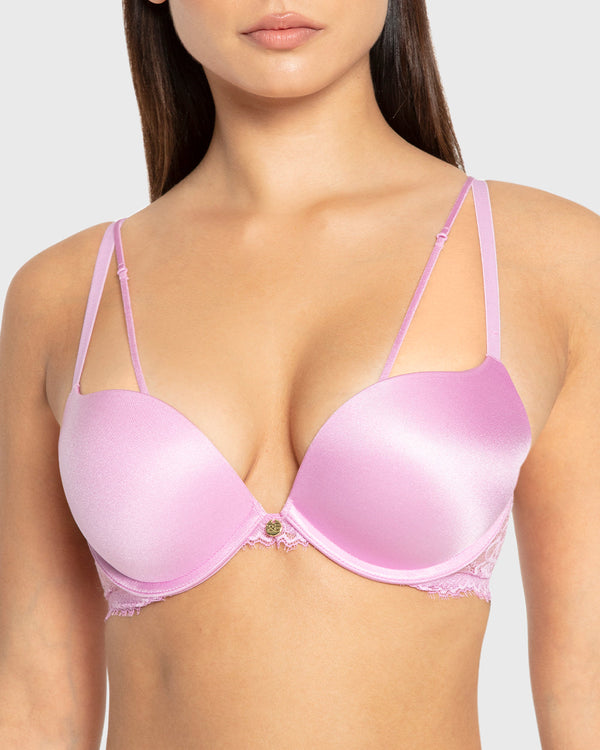 Isla & Evie Phalaenopsis Gel Padded Plunge Bra