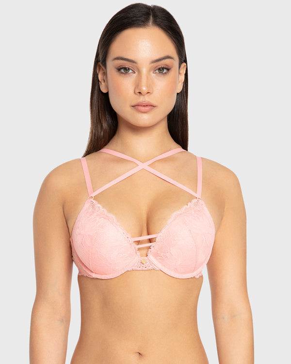 Isla & Evie Murex Shell Double Push Up Plunge Bra