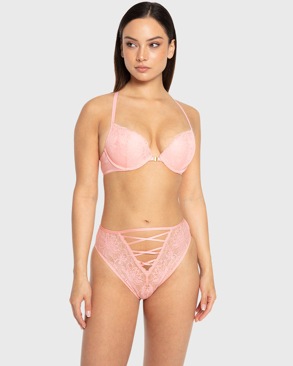 Isla & Evie Murex Shell Gel Padded Plunge Bra