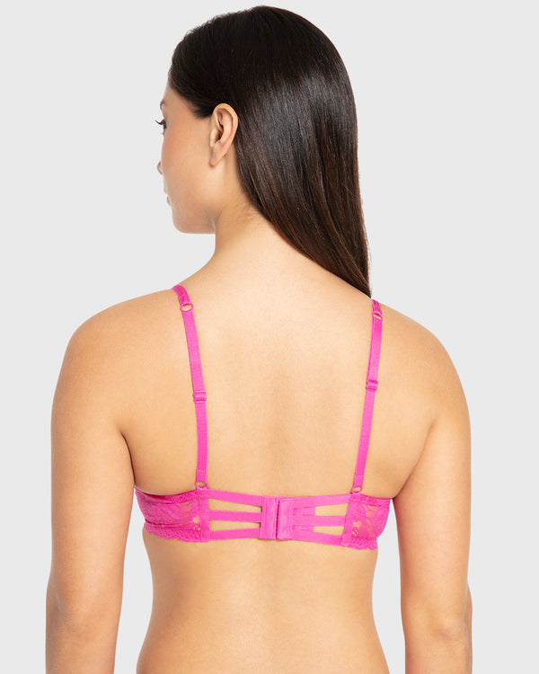 Isla & Evie Rose Violet Gel Padded Plunge Bra