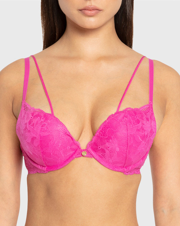 Isla & Evie Rose Violet Gel Padded Plunge Bra