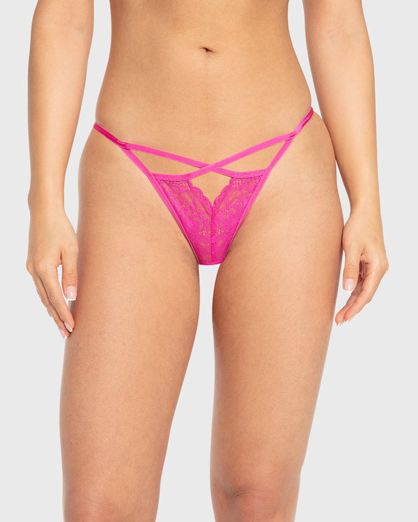 Isla & Evie Rose Violet Lace String