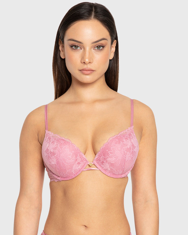 Isla & Evie Foxglove Double Push-Up Plunge Bra