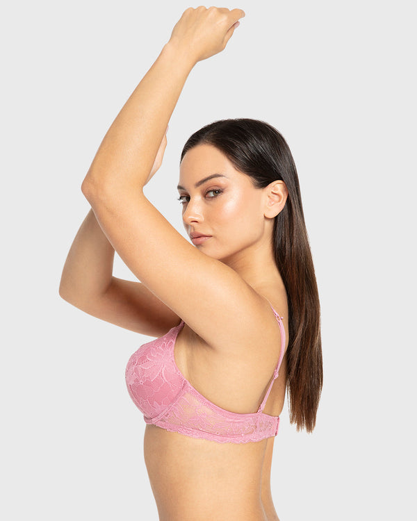 Isla & Evie Foxglove Double Push-Up Plunge Bra