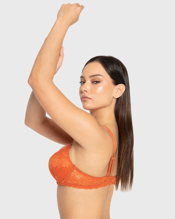 Isla & Evie Spice Route Double Push-Up Plunge Bra