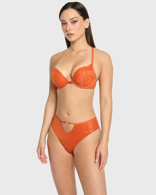 Isla & Evie Spice Route Gel Padded Plunge Bra