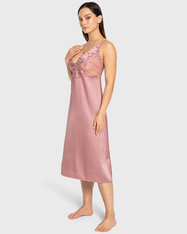 Isla & Evie Nostalgia Rose Satin Slip