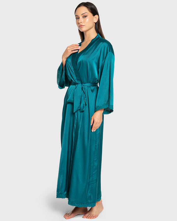 Isla & Evie Pacific Satin Robe