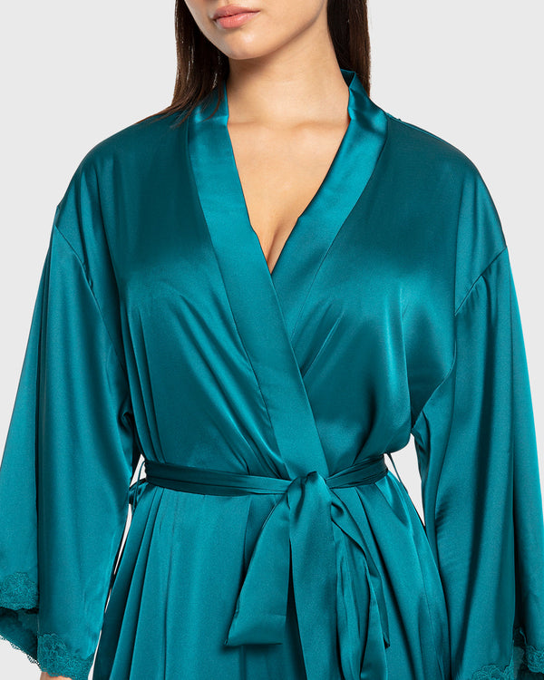 Isla & Evie Pacific Satin Robe